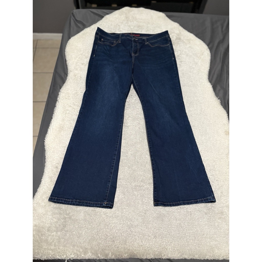 Lucky Brand Sweet Mid Rise Bootcut Western Blue Denim Jeans Size 14 32 A Stretch